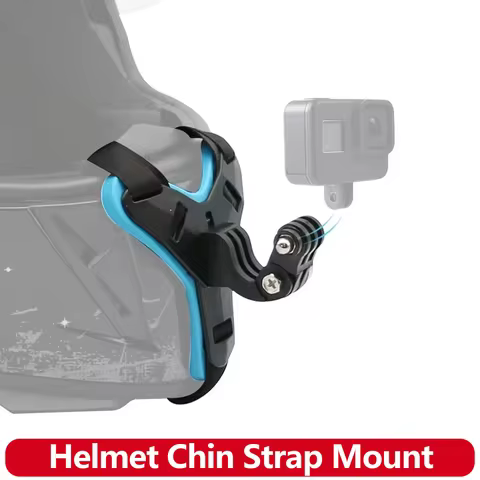 Motorcycle Helmet Chin Strap Mount for GoPro Hero 13 12 11 10 9 8 DJI Osmo Insta360 SJCAM SJ4000 AKA