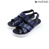 MATINO PLAY รองเท้าแตะชายหนัง รุ่น MC/T 9325- GREEN/NAVY/RED