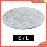 [Lovoski2] Round Vinyl Fitted Tablecloth Table Cover White Marble Pattern for Dining Room Table Round Table