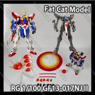 New Fat Cat 002 Model Rg 1/100 Gf13-017njⅱ God Assembly Model Action Figure Assembly Collectible Des
