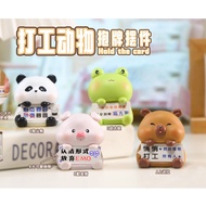 Working Animal Holding Sign Small Ornament Office Desktop Decoration for Girls Workstation Decoratio