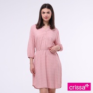 Crissa Woven Printed Short Sleeves Dress CSDT18-0189