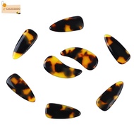 CAUSIXBDO 8PCS Guzheng Finger Picks, Plastic Tortoiseshell Transparent Blue Color Guzheng Nail Cover