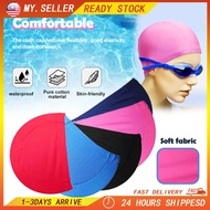 Adult Swimming Cap Hat Man Woman Swim Cap Head Cover Dewasa Topi Renang Kid Swimming Cap Berenang Bu