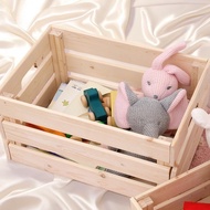 YSSH Solid Wood Storage Box Children'S Toy Storage Organiser Window Decoration Supermarket Display W