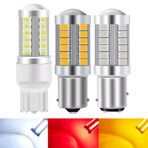 2x 1156 P21W LED BA15S PY21W BAU15S Bulb 12V 5630 5730 7443 7440 W21W 3157 BAY15D P21/5W LED Reverse