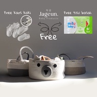 PERALATAN Jageun Premium Felt Diaper Caddy Bag | Baby Diaper Bag