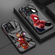 Super Spiderman Ironman Marvel Heroes Matte Phone Case For VIVO V25 E V23 E V21 E V20 V19 V17 V15 V11 I V5 S15 S10E  S12 Y73 Y70 S7 S1 Z3 I X9 T1 Plus Pro IQOO 7 5 Z1X NEO 5 3 5G
