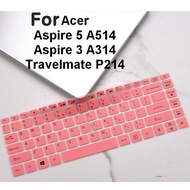 For Acer Keyboard Cover Aspire 3 A314 A314-41 Travelmate P214 Travelmate P Aspire 5 A514 ES 11 Swift5 SF515 Keyboard Protector 14 Inch Soft Silicone Notebook Protective Film