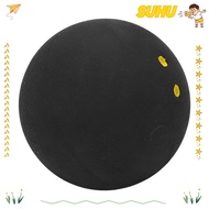 SUHU Rubber Squash Balls, 40MM Double Yellow Dot Squash Ball, Squash Racket Supplies Black Training 