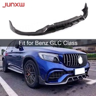 Carbon Fiber FRP Front Bumper Lip Chin Spoiler Shovel for Benz GLC Class Coupe W253 GLC63 Original B