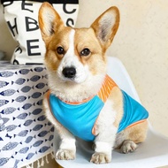 Corgi Dog Clothes Teddy Spring and Autumn Thin Summer Clothing Large, Medium and Small Dogs Vest Bic