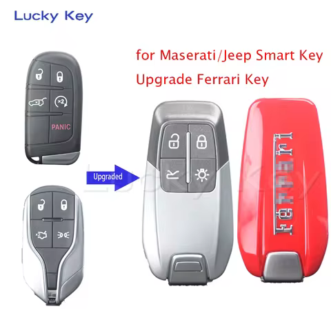 For Jeep Compass Renegade Fiat 500 500X Maserati Quattroporte Ghibli Levante smart key upgrade Ferra