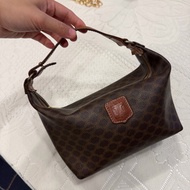 Celine Macadam 棕色 老花飯盒 中古 飯盒包 Vintage