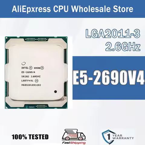 Intel Xeon E5-2690V4 2.6GHz 14 Cores 28 Threads 135W E5 2690V4 Computer CPU Processor Server E5 2690