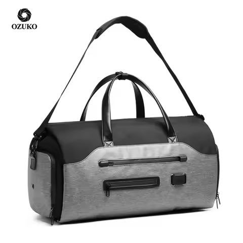 OZUKO Garment bag Multifunction Men Suit Storage Large Capacity Luggage Handbag Male Waterproof Trav