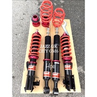 ADJUSTABLE ABSORBER HONDA JAZZ GD GE GK CITY TMO GM2 GM6 CRZ HIGH LOW SOFT HARD 30 CLIP & B.SHIFT(AR