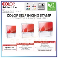 CUSTOMIZED RUBBER STAMP WITH COLOP PRINTER LINE SELF-INKING STAMP | P20 P30 P40 COLOP STAMP CHOP | S