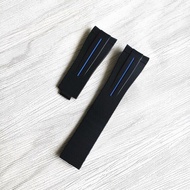 20mm Curved End Silicone Rubber Bracelet For Rolex Strap Daytona Submariner Deepsea GMT SEAMARSTER O