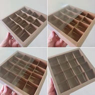 (5 pcs) Box of Mika Plain Mochi Cake 16 Dividers Size 4x4x3cm Full Chocolate