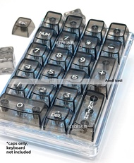 Transparent Ice Crystal Keycaps Universal for Mechanical Keyboard 61 Key 87 Key 98 Key 104 Key Set C