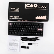 CIDOO C60 Aluminum Magnetic Wired Keyboard 60% Hot swappable RGB GASKET RT0.01 Custom Gaming Keyboar