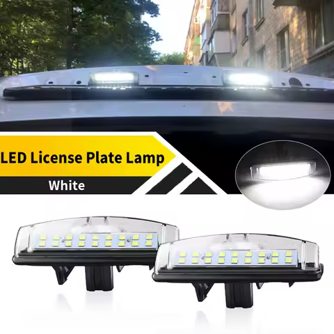 2pcs Bright White 6000K LED License Number Plate Light For Toyota Echo 4D (NCP10) 1999-2005 Prius (N