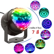 ไฟเทค LED 3 in 1 ไฟดิสโก้ Disco light ไฟเทค ไฟปาร์ตี้ ตามจังหวะ LED Party Light (2ชุด)