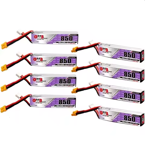 GAONENG GNB 2S 850mAh 7.6V 60C HV Lipo Battery with XT30U-F Plug for Happymodel FPVDrone RC Parts