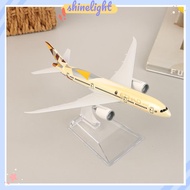 [Shinelight] 16cm Etihad 787 Alloy Airplane Plane Model Diecast Airplane Model For Gift Collection K