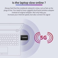 Comfast AC1300 Wireless USB Adapter Dual Band 5G WiFi Dongle CF-812AC