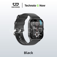 GOOJODOQ 700mAh smartwatch 2.01 "HD จอแสดงผลขนาดใหญ่ 24/7 การตรวจสอบสุขภาพ 3D Dynamic Cube UI การแจ้