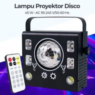 Lampu Proyektor Disco Waterproof IP20 DMX 50W 245V Hitam