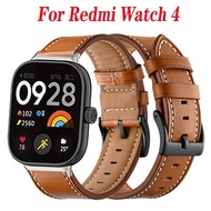 For Xiaomi Redmi Watch 4 Smartwatch Leather Strap Metal Interface Replacement Correa redmiwatch 4 Bracelet for xiaomi band 8 pro