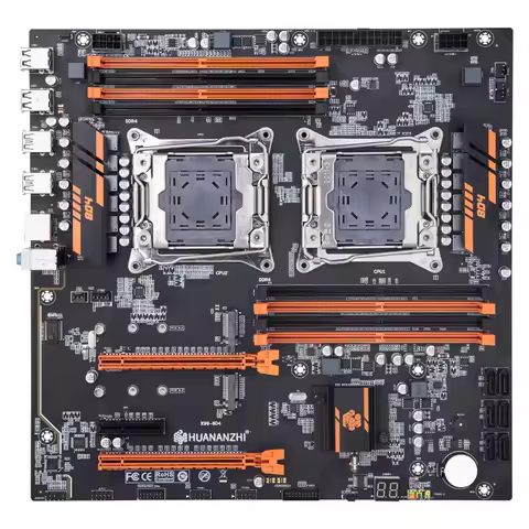 HUANANZHI X99 8D4 LGA 2011-3 XEON Motherboard Dual CPU support E5 2640 2667 2666 2670 2680 2696 V3 V