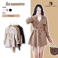 Jacket long coat, loose fit, 4 buttons and straps Twenty.5 - 5064