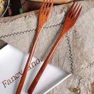 1pc/2pcs/3pcs/4pcs/5pcs/Japanese Elegant Wooden Forks, Dessert, Steak, Pizza, Pasta, Salad Utensils 