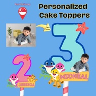 (SG Seller) Personalized Baby Shark Cake Topper