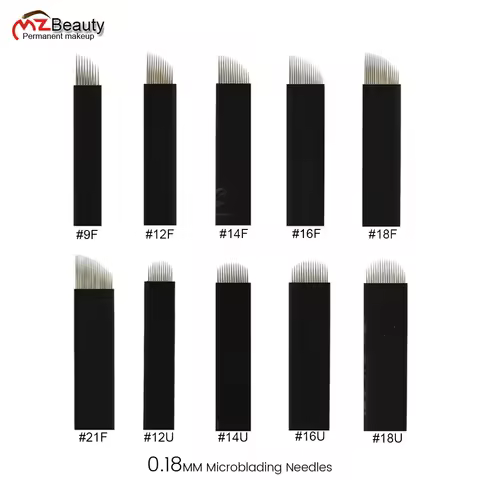 Extremely Thin 0.18MM Nano Blades Microblading Needles Permanent Makeup Eyebrow Tattoo Microblade 3D