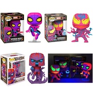 10cm Funko POP Venom Slaughter 678# Spiderman 652# Purple Light Glow In The Dark Action Figure Model Toys Birthday Gift