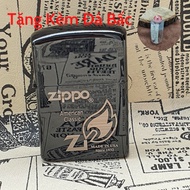 Bật Lửa Zippo Đen Bóng American Classic ( Tặng Đá Bấc ) - Hột Quẹt Xăng Đá zippo Sưu Tầm Độc Lạ