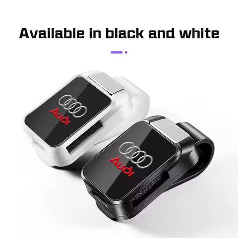 Sticker,Fashion Car Visor Glasses Clip For Audi A1 A3 A4 A5 A6 A7 A8 S4 S5 S6 E-tron Q5 Q7 Q8 C8 D5 