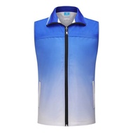 Vest Pakaian Kerja Kecerunan Bercetak Digital Penuh Badan Bercetak Vest Pakaian Kerja Vest Reflektif