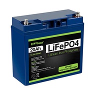 ExpertPower 12V 20Ah Lithium LiFePO4 Deep Cycle Rechargeable Battery | 2500-7000 Life Cycles & 10-Ye