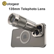Fotorgear 135mm Telephoto Lens Portrait Shooting Mobile Phone Lens T Mount Compatible with All kinds