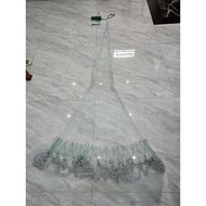[Imported from Thailand] Thai fishing line turquoise eyes 1.5cm Square eyes 0.5x0.5cm
