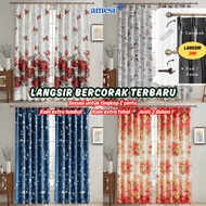 Curtain Window Hook Cangkuk Kitchen Tirai Langsir Tingkap Semi Blackout Murah Pintu Bilik Tidur Kabi