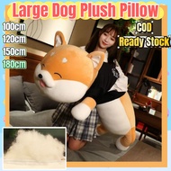 (COD) Ready Stock 160/180cm Large Dog Plush Shiba Inu Plush Toy Cute animall Pillow Super Soft dog p