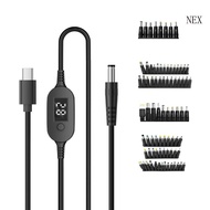 NEX 140W Power Delivery Compatible Type C to DC5525 Adjustable Voltages Cable