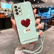 Casing HP For Samsung Galaxy A33 5G A34 5G A35 5G M33 5G M34 5G Case Casing Love Strawberry HP Casin